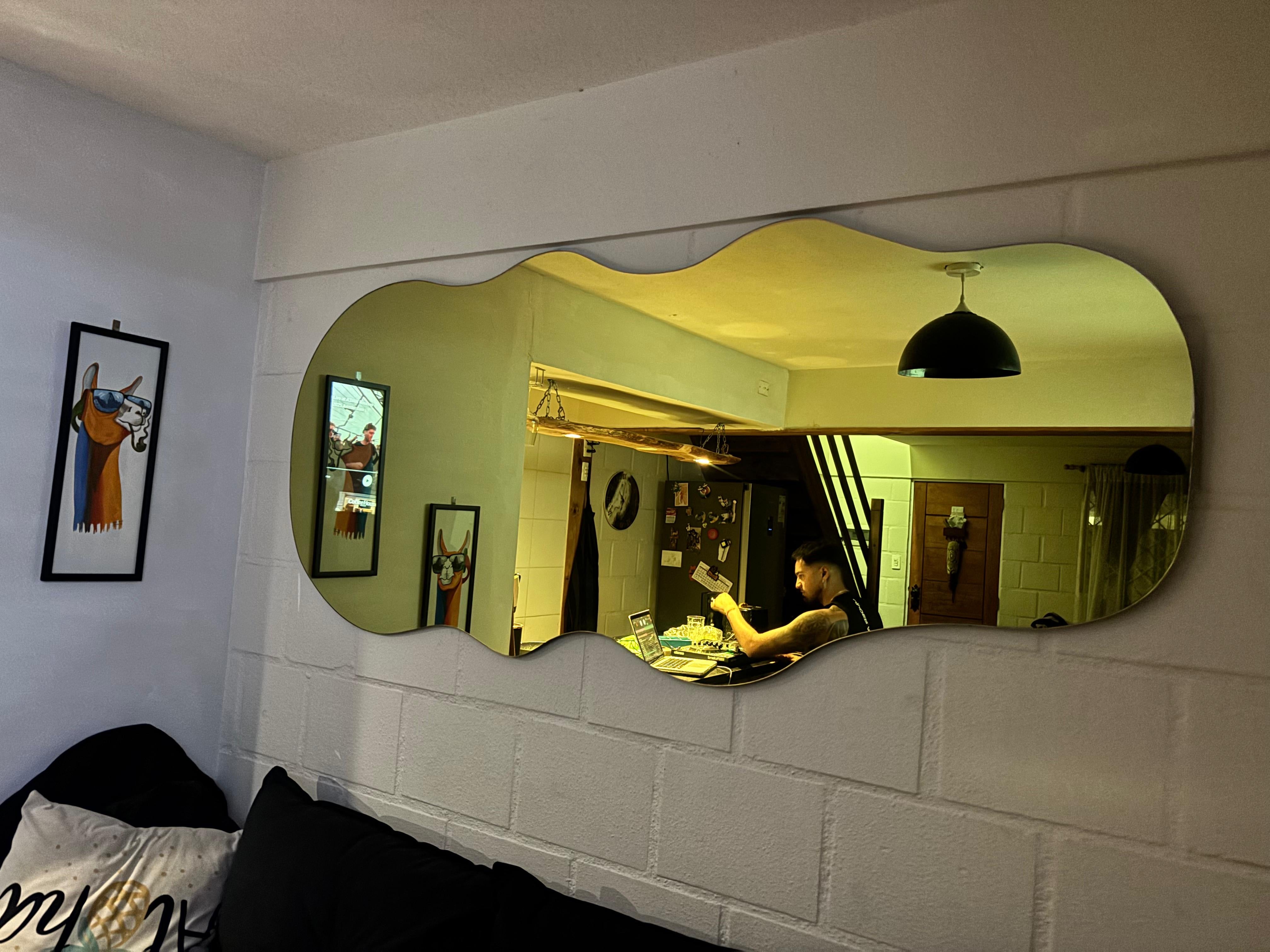 Espejo dorado 180x80cm
