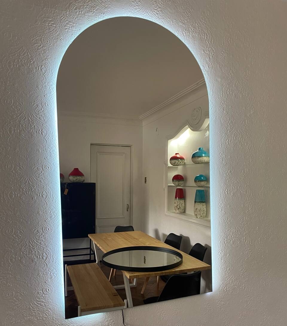 Espejo Arco Portal 180x80cm con Luz LED Blanca