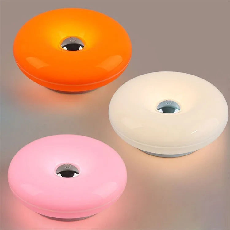 Lámpara Dona LED de Velador USB Luz Nocturna
