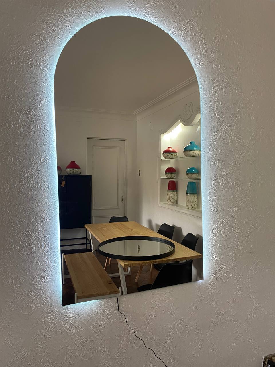 Espejo Arco Portal 100x180cm con Luz LED Blanca